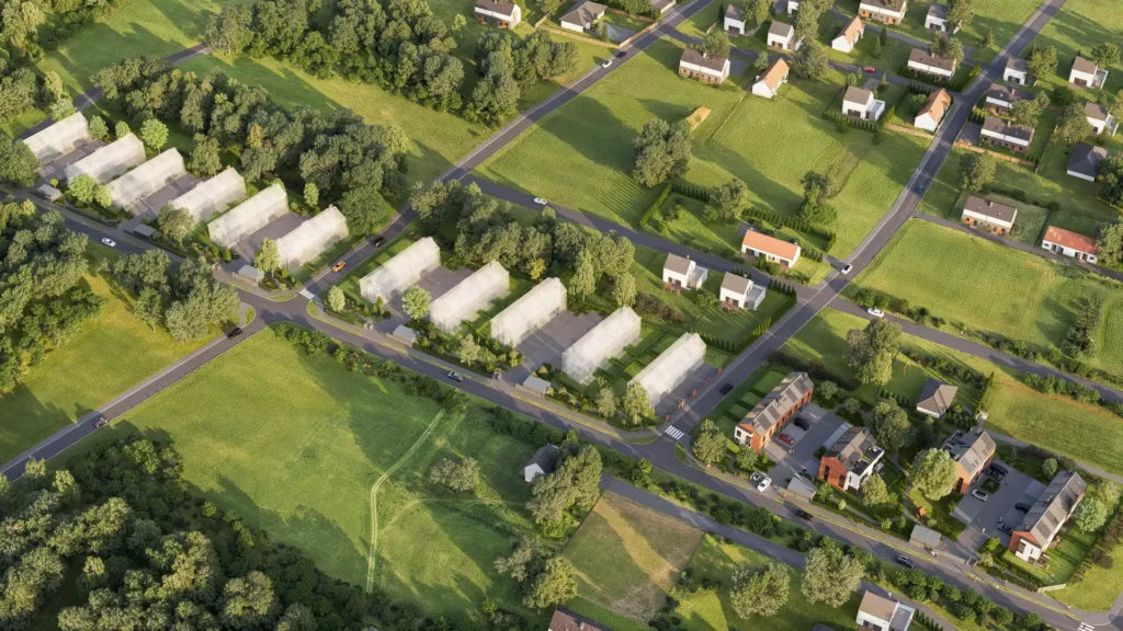 3D masterplan as part of a full developer marketing package