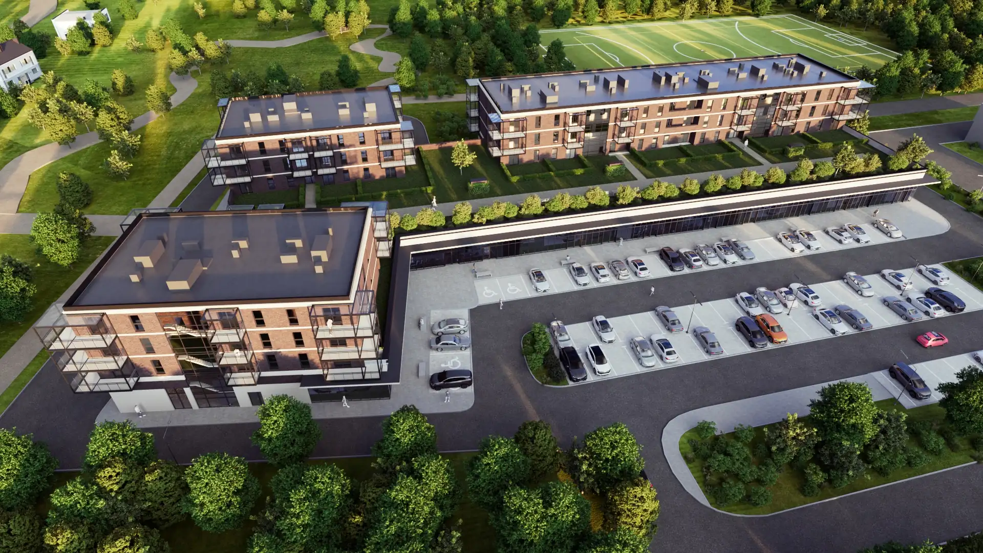 interactive 3D masterplan of a development in Starogard Gdański